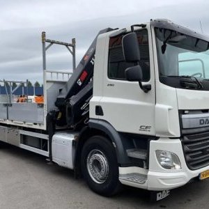 foto Eur6 valník DAF + Hiab 24tm / 15m dosah