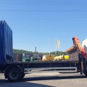 foto 15t DAF valník 6.5m+HR Palfinger plachta shrnovačka bez bočnic