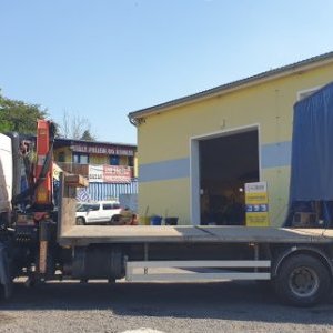 foto 15t DAF valník 6.5m+HR Palfinger plachta shrnovačka bez bočnic