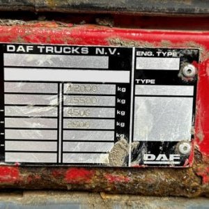 foto 12t DAF hák 2018 kontejner nosič měchy