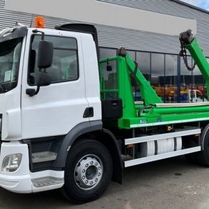 foto Eur6 DAF řetězový kontejner bikran