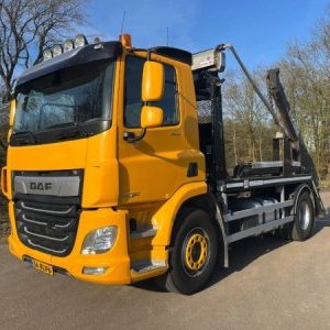 foto Eur6 DAF 20,5t  řetězový kontejner bikran