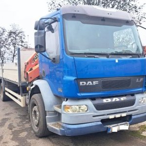 foto 19t DAF LF55.250 +Palfinger PK10000 valník 6m s HR