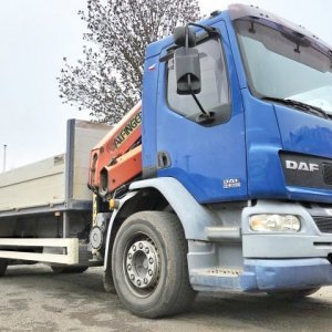 foto 19t DAF LF55.250 +Palfinger PK10000 valník 6m s HR
