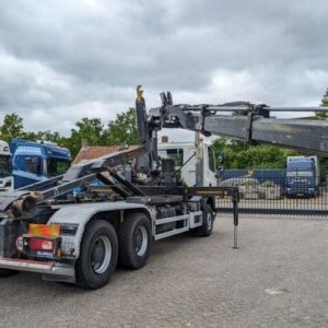 foto 6x4 Eur5 DAF kontejner + HIAB 16tm