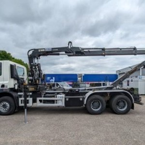 foto 6x4 Eur5 DAF kontejner + HIAB 16tm