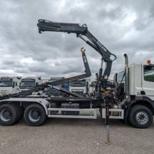 foto 6x4 Eur5 DAF kontejner + HIAB 16tm