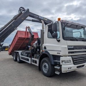 foto 6x4 Eur5 DAF kontejner + HIAB 16tm